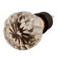 Clear Diamond Cut Glass Wine Stopper in Golden Fitting